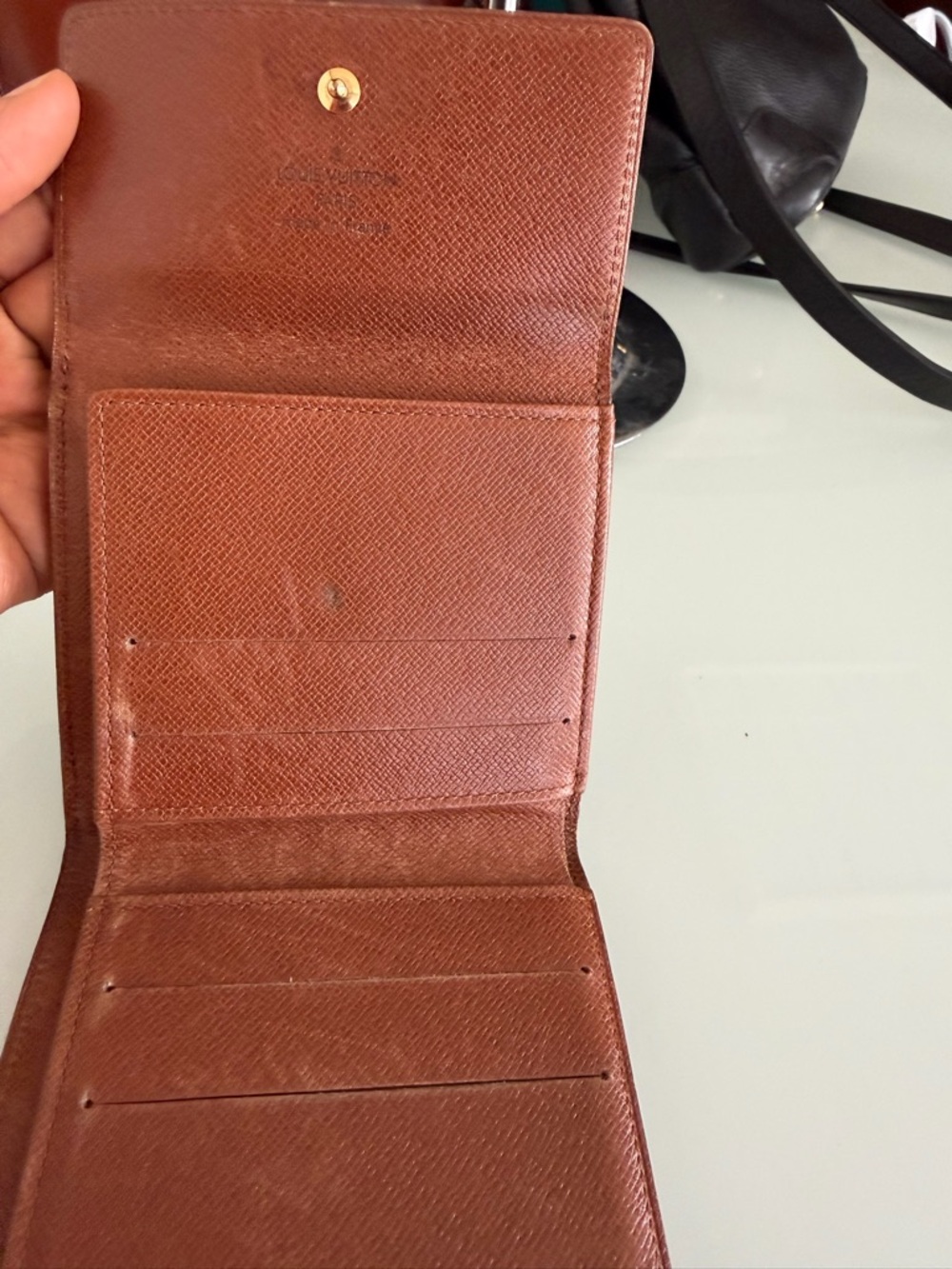 Louis Vuitton Monogram Canvas Compact wallet in Brown - Picture 4 of 6